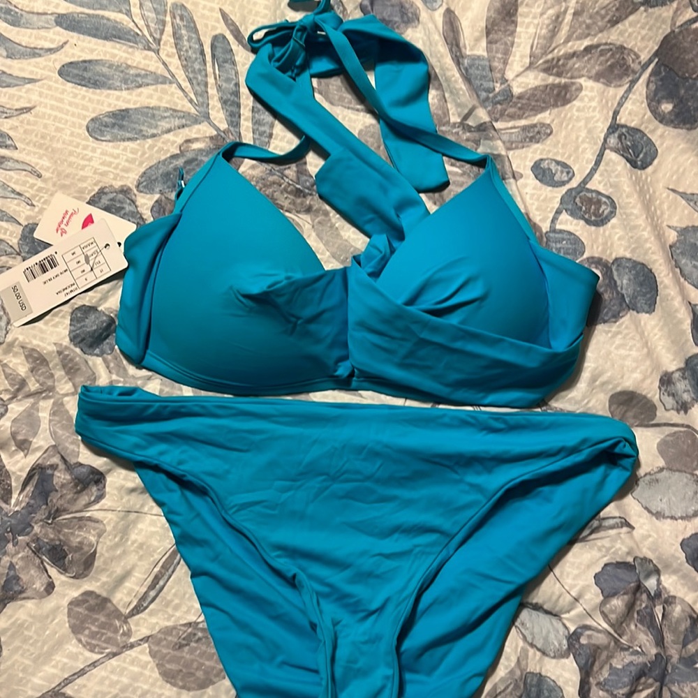 Sky blue swimsuit